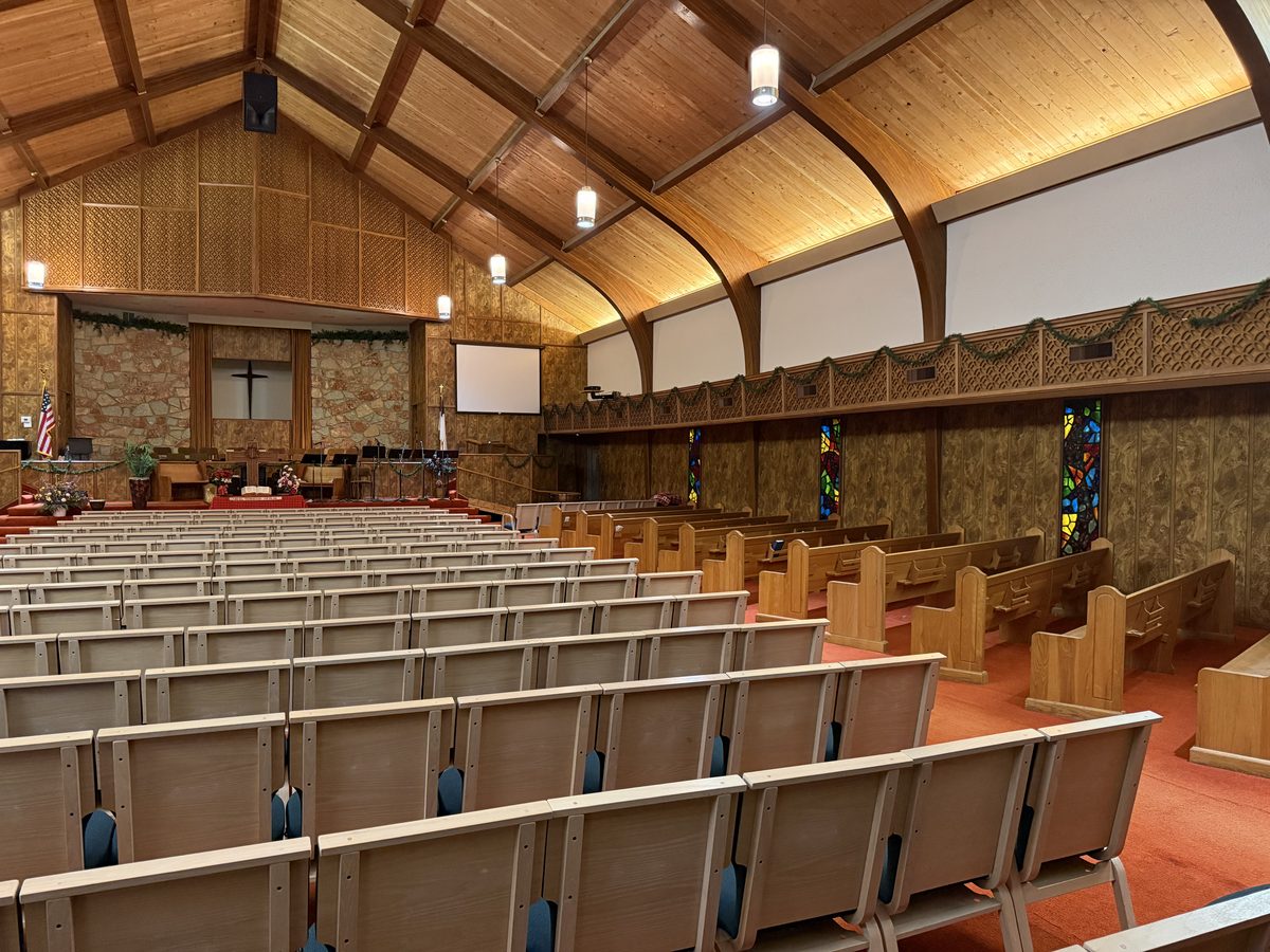 Britton Baptist Church sanctuary interior