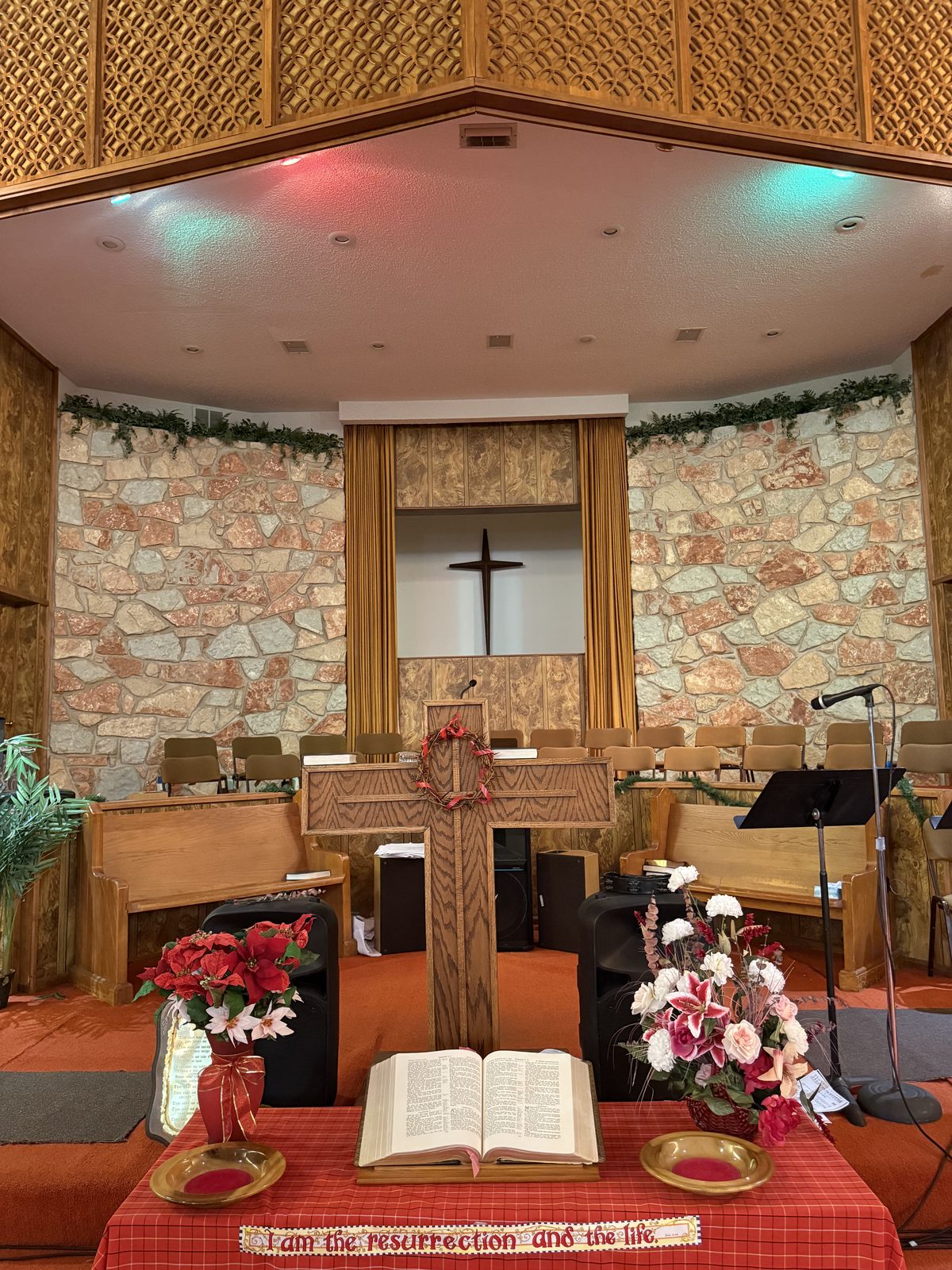 Britton Baptist Church pulpit
