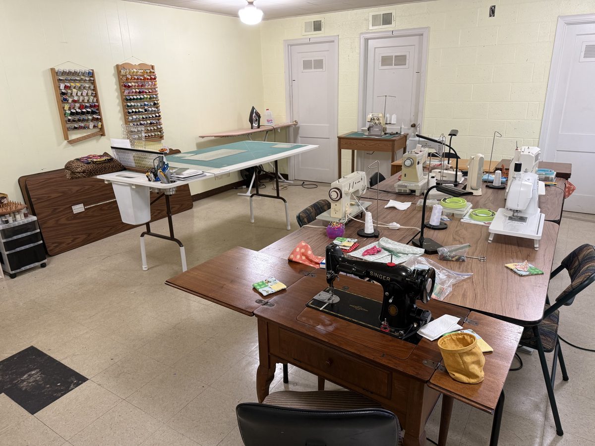 Sewing room at Britton Baptist Church OKC